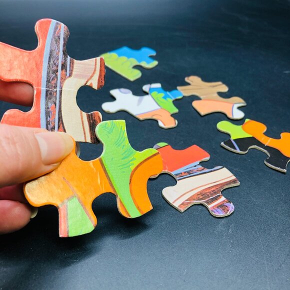 Vintage 1980 Looney Tunes Daffy Duck BBQ Jigsaw Puzzle 100 Large Pcs - COMPLETE - Picture 14 of 14